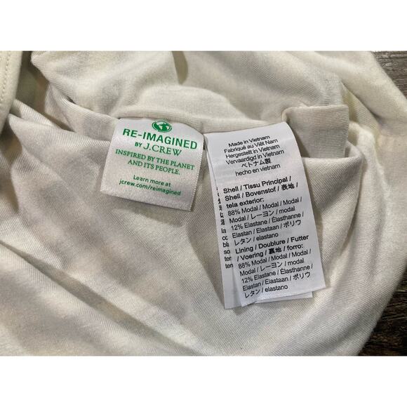 J.Crew Form Knit High-Neck Cutaway Dress Sail Med Navy Stripe, Sz XXS - Picture 6 of 9